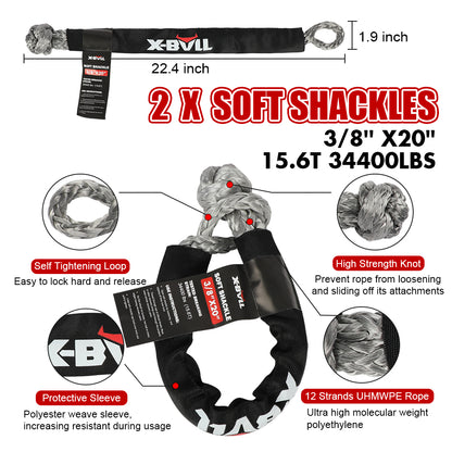 4WD 13 PIECE RECOVERY KIT - X-BULL