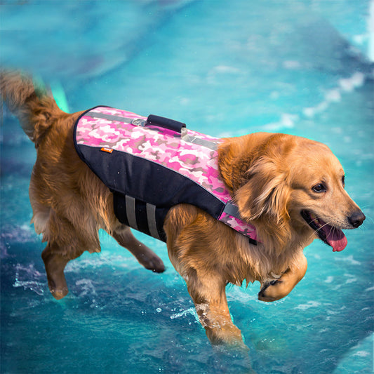 Dog Life Jacket - Lifesaver Pet Safety Vest Swimming Boating Float Aid Buoyancy
